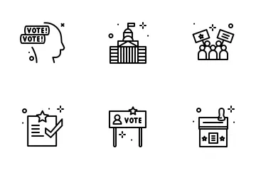 US-Wahlen Symbolpack