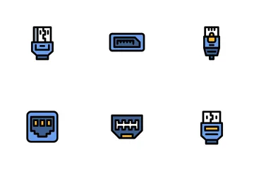 USB Connector Icon Pack