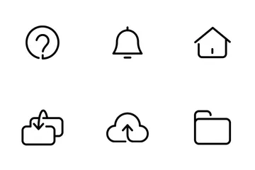 Rounded Outline Essential UI Icon Pack