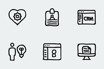 User Interface Hand Drawn Icon Pack