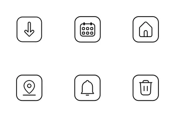 User Interface In Square Icon Pack