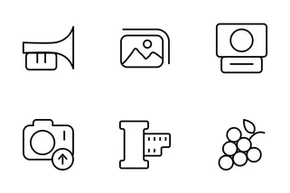 User Interface Outline Vector Icons