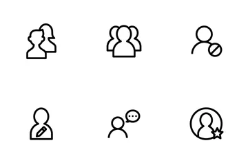 User Outline Icon Pack