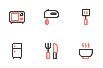 Ustensiles de cuisine Icon Pack