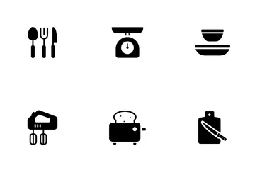 Ustensiles de cuisine et ustensiles Pack d'Icônes