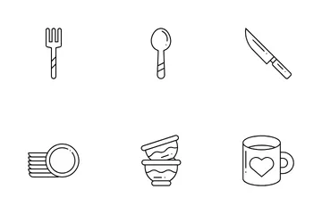 Batería de cocina Paquete de Iconos