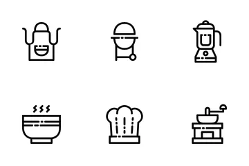 Batería de cocina Paquete de Iconos