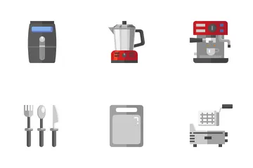 Utensílios de cozinha Icon Pack