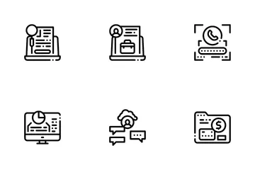 Utilisateur d'identité numérique Pack d'Icônes