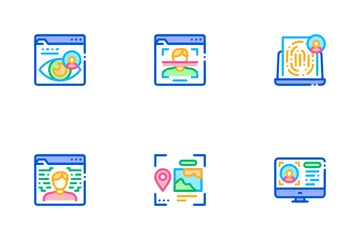 Utilisateur d'identité numérique Pack d'Icônes