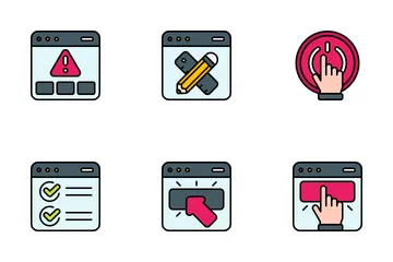 UX et UI Pack d'Icônes