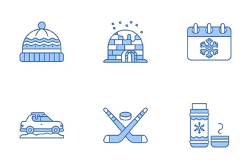 Vacaciones de invierno Paquete de Iconos
