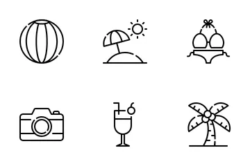 Vacaciones de verano Paquete de Iconos