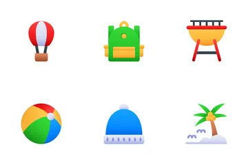 Vacaciones y viajes Paquete de Iconos