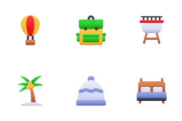 Vacation And Travel Icon Pack