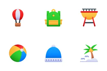 Vacation And Travel Icon Pack