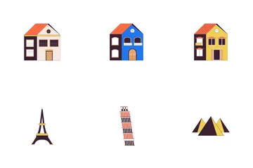 Vacation Leisure Time Icon Pack