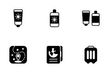Vacation Trip Icon Pack