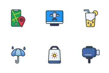 Vacation Trip Icon Pack