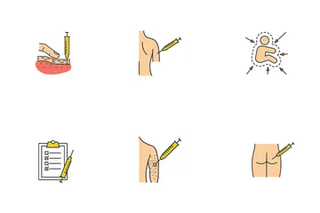 Vaccination et immunisation Icon Pack