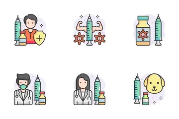 Vaccinazione Icon Pack