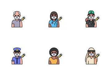 Vaccine Avatars Icon Pack