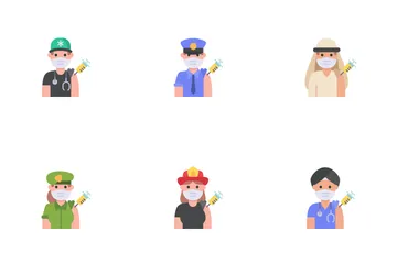 Vaccine Avatars Icon Pack