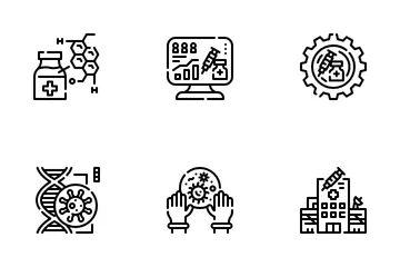 Vaccine Development Icon Pack