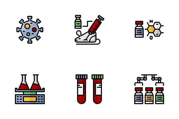 Vaccine Development Icon Pack