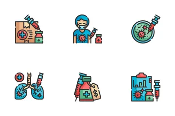 Vaccine Development Icon Pack