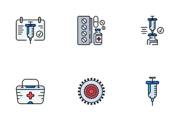 Vacuna Paquete de Iconos