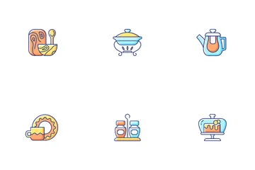 Vajilla de moda Paquete de Iconos
