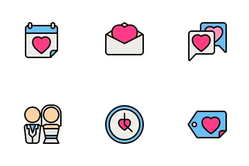 Valentine And Romance 1 (Filled Line) Icon Pack