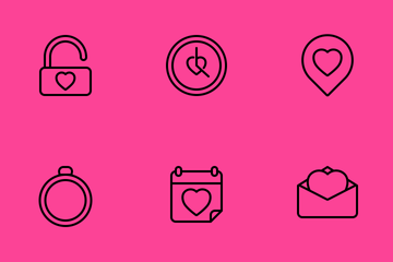 Valentine And Romance Icon Pack