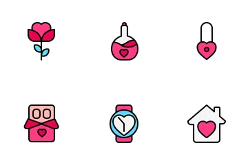 Valentine And Romance 2 (Filled Line) Icon Pack