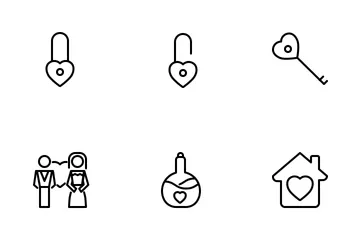 Valentine And Romance 2 (Outline) Icon Pack