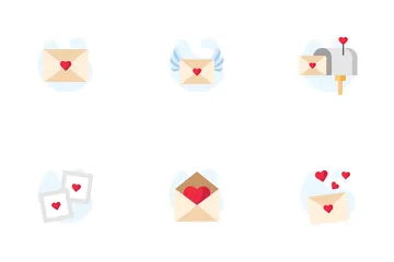 Valentine Envelope Icon Pack