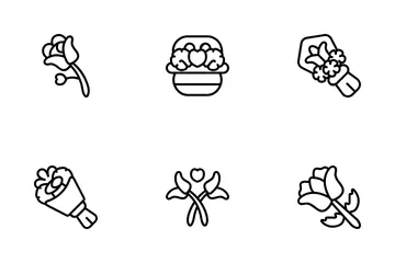 Valentine Flower Icon Pack