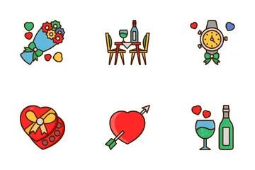 Valentinstag Symbolpack
