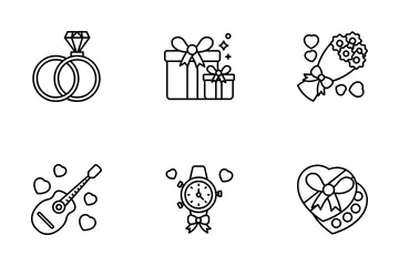 Valentinstag Symbolpack