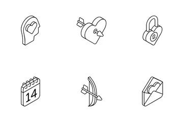 Valentinstag Symbolpack