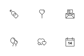 Valentinstag Symbolpack