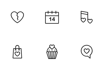 Valentinstag Symbolpack