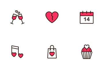 Valentinstag Symbolpack