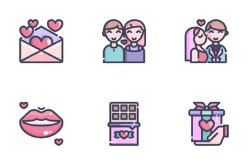Valentinstag Symbolpack