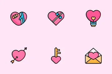 Valentinstag Symbolpack