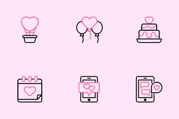 Valentinstag Symbolpack