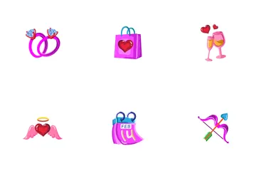 Valentinstag Symbolpack