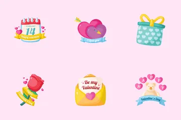 Valentinstag Symbolpack