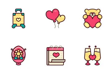 Valentinstag Symbolpack